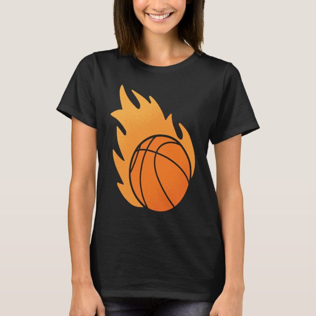Fire Basketball T Shirt (Framsida)