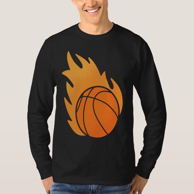 Fire Basketball T Shirt (Framsida)