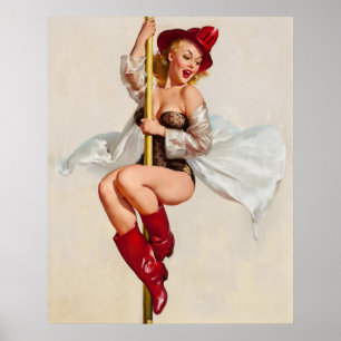 Fire Belle Alltid, Redo Pin-up Poster