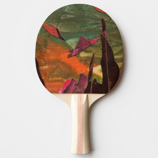 "Fire Birds" Ping Pong Paddle Pingisracket (Framsidan)