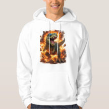 Fire Blast Dinosaur 3D Graphic T-Shirt | Bold Stre