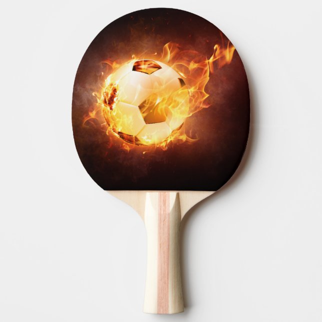 Fire Blazing Soccer Ball - Ping Pong Paddle Pingisracket (Framsidan)