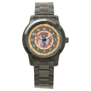 Fire Bowling Pin Armbandsur