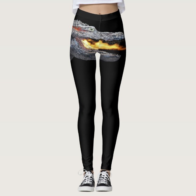 Fire-breathing Alligator Leggings (Framsida)