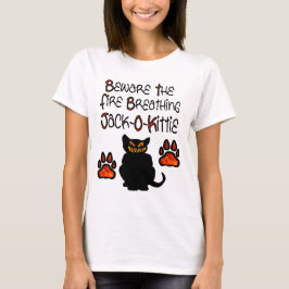 Fire Breathing Jack-O-Kittie T Shirt