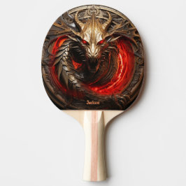 Fire Breathing Red Dragon Personalized Pingisracket
