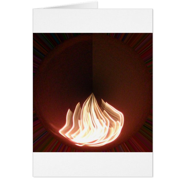 Fire Burning Hakuna Matata i Life.png Hälsningskort (Framsidan)