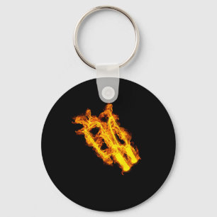 Fire Butcher Flames Cleaver Lamb Cleaver Nyckelring