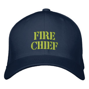 Fire Chief-Hat Broderad Keps