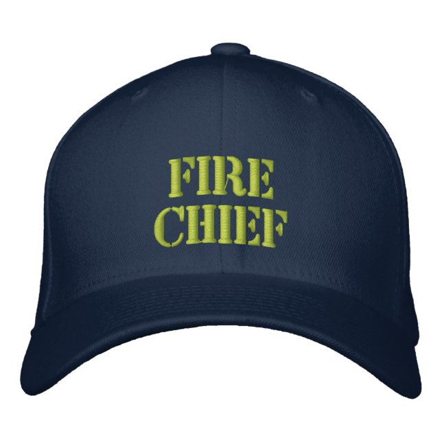 Fire Chief-Hat Broderad Keps (Framsida)
