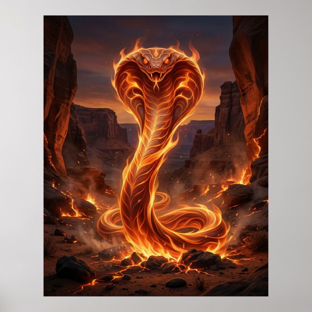 Fire Cobra Ember Canyon Poster (Framsidan)