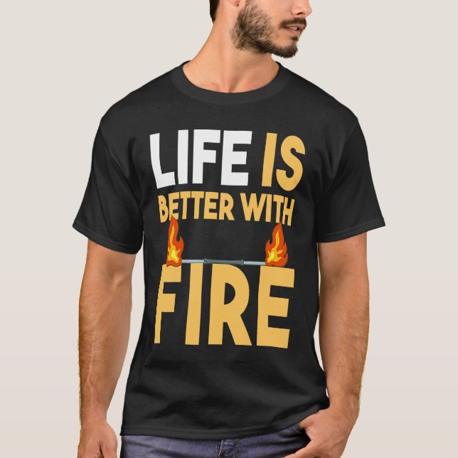 Fire Dancing Poi Spinning Dancer Balls Beginner Sp T Shirt (Framsida)