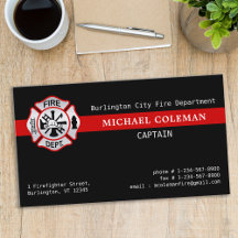 Fire Department Anpassningsbar Logotyp Red Line Fi