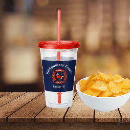 Fire Department Logo Custom Take Away Mugg