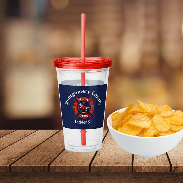 Fire Department Logo Custom Take Away Mugg (Skapare uppladdad)