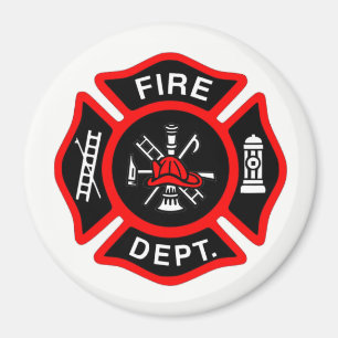 Fire Department Maltese Kor Magnet