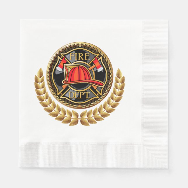 Fire Department Napkin Pappersservett (Framsidan)