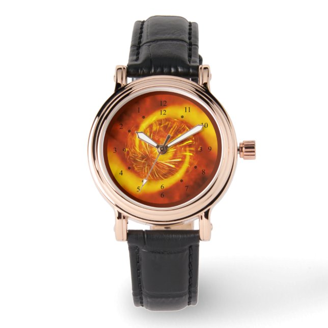 Fire Diamant V2~Time Maskin Watch~Unik design~ Armbandsur (Framsida)