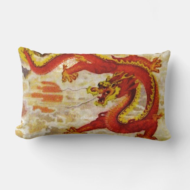Fire Dragon American MoJo Pillows Lumbarkudde (Framsida)
