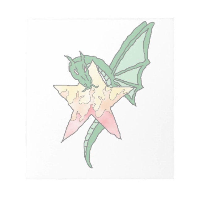 Fire Dragon Anteckningsblock (Framsida)