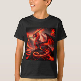 Fire Dragon Boy's Shirt T