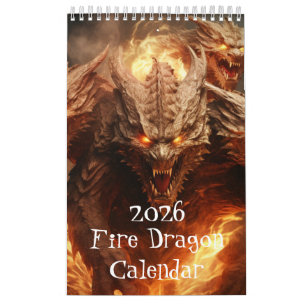Fire Dragon Calendar, Dragon Calendar Kalender