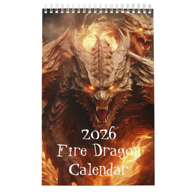 Fire Dragon Calendar, Dragon Calendar Kalender (Omslag)