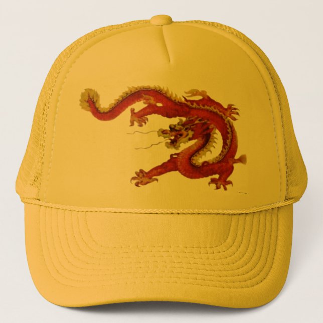 Fire Dragon Hat Truckerkeps (Framsida)