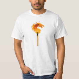 Fire Dragon Matchstick T Shirt