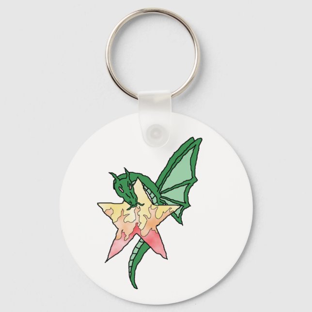 Fire Dragon Nyckelring (Framsida)