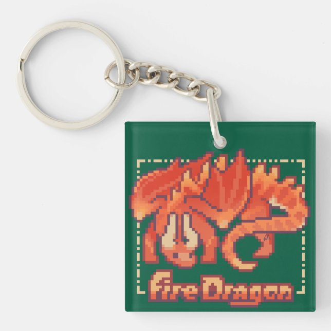 Fire Dragon pixel art   (Framsidan)