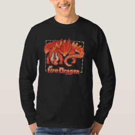 Fire dragon, pixel art t shirt
