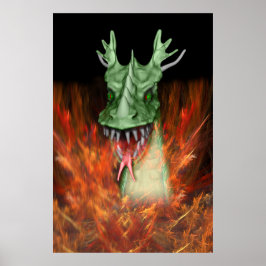 Fire Dragon Poster