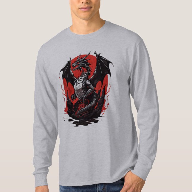 Fire Dragon T Shirt (Framsida)