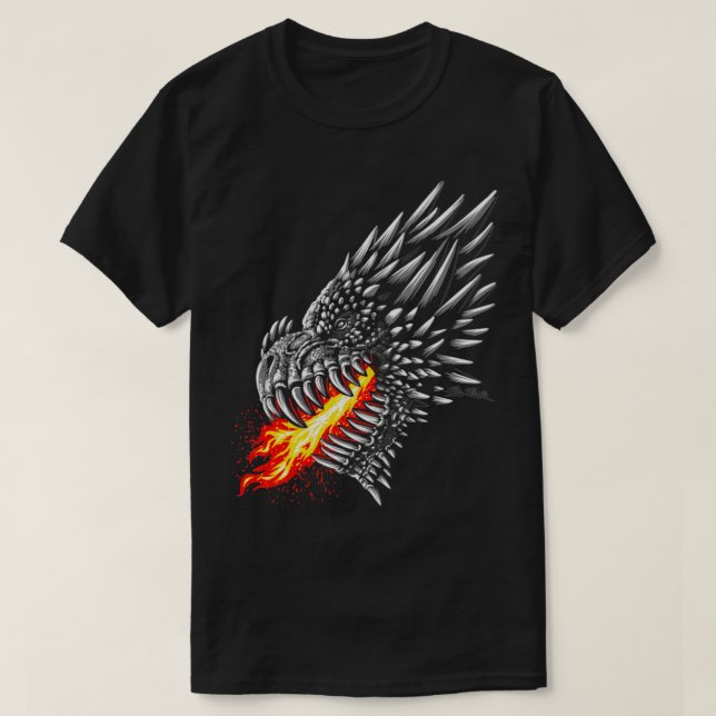 Fire Dragon T Shirt (Design framsida)