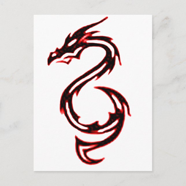 Fire Dragon Vykort (Framsida)