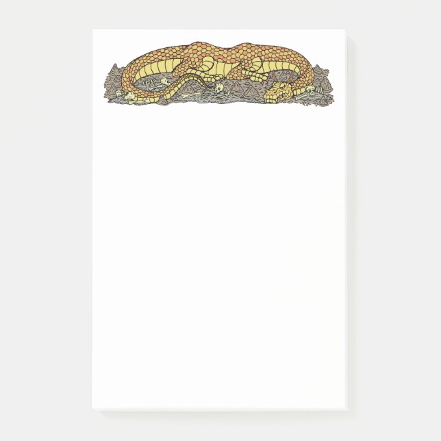 Fire Drake i vila Post-it Block (Framsida)