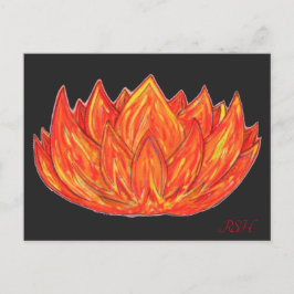 Fire Elemental Lotus Vykort