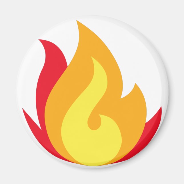 Fire Emoji Magnet  (Framsidan)