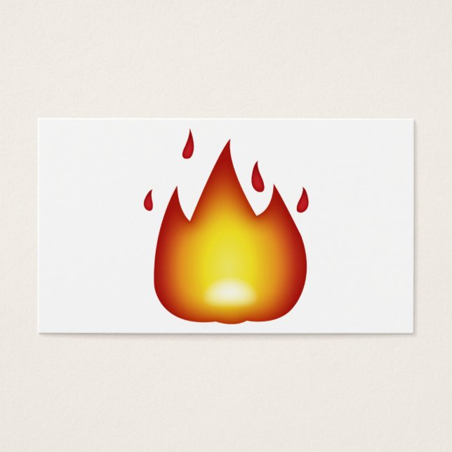 Fire - Emoji Visitkort (Framsidan)