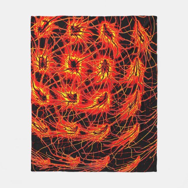 Fire Energy Blanket Fleecefilt (Framsidan)