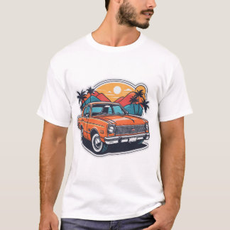 Fire Engine Orange Car T Shirt