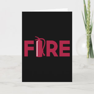 Fire Exinguisher Firefighter Studenten Junior Kort