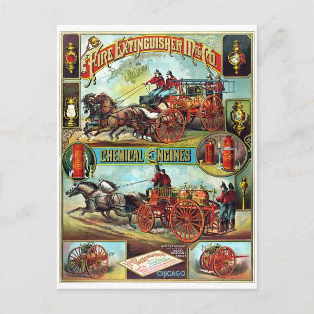 Fire Exinguisher Manufacturing Company Vykort (Framsida)