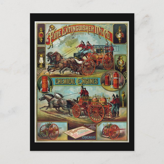 Fire Exinguisher Mfg. Co. Vykort (Framsida)