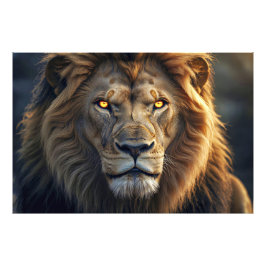 Fire Eyes of the Jungle King Fototryck