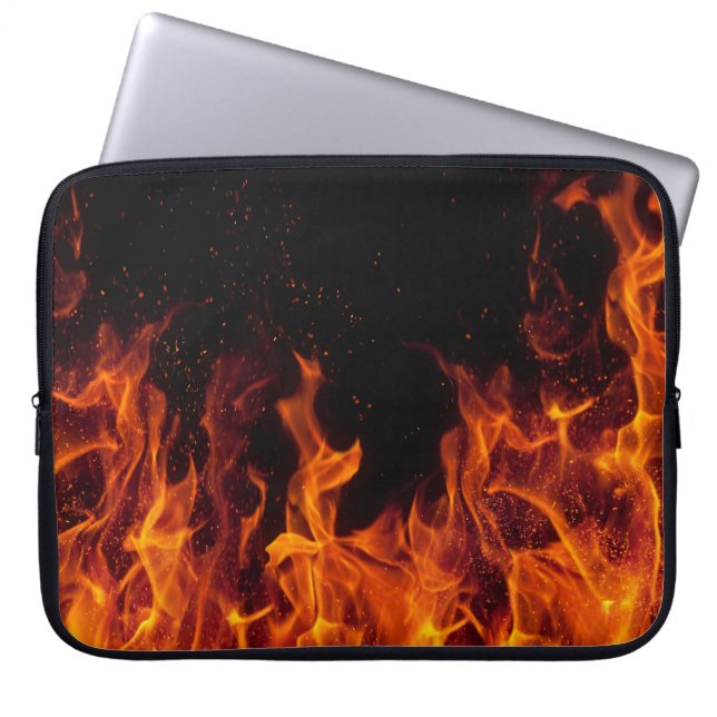 Fire Flames Laptop sleeve (Framsidan)