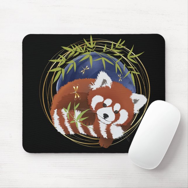 FIRE FOX Red Panda mousepad Musmatta (Med mus)