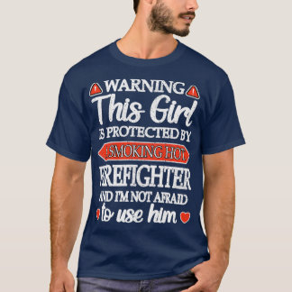 Fire Girlkompis Red Line Girlkompis från brandman T Shirt