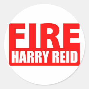 Fire Harry Reid Runt Klistermärke
